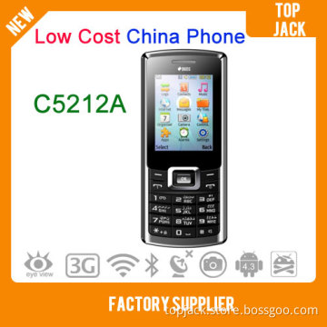 Cheap China Phone, C5212A with Muti-Language Mobile Phone Dual SIM Dual Standby Cell Phone